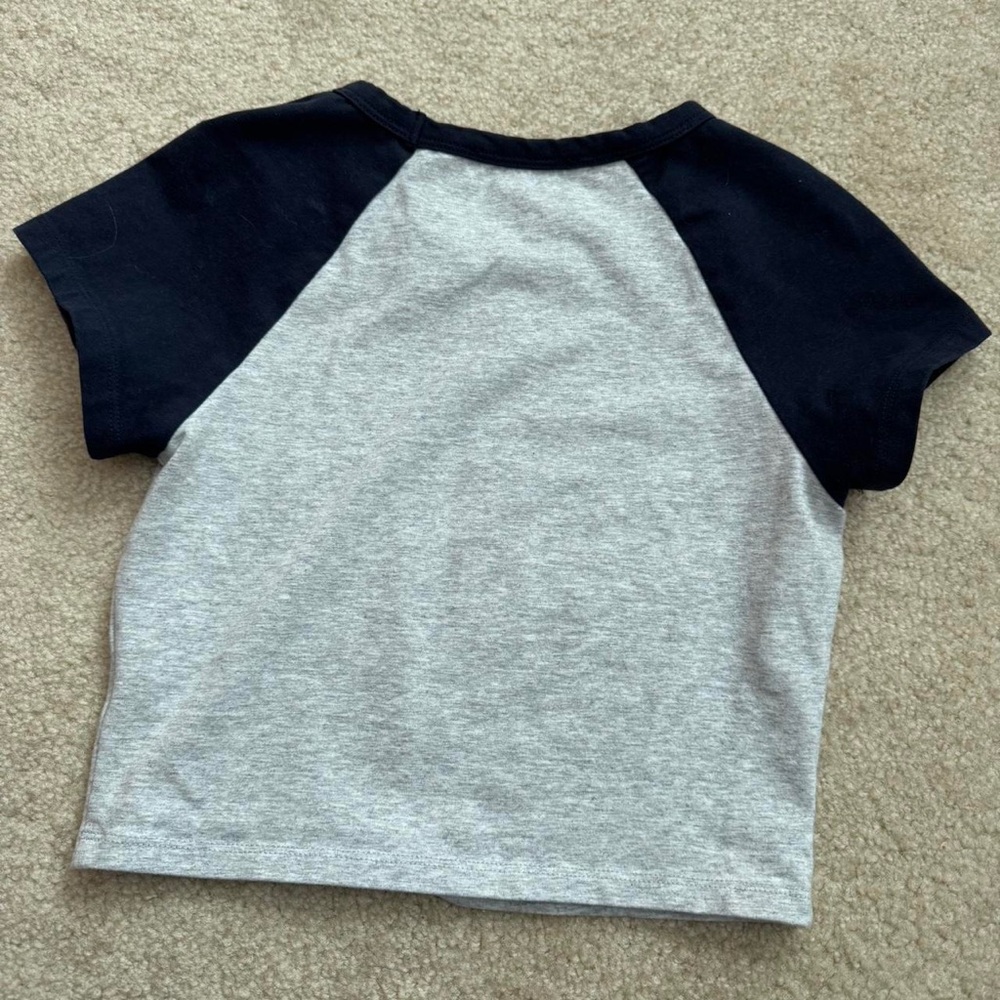 Gray and Black Raglan Tee - Picture 3 of 3
